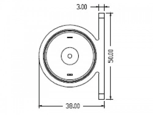 LP1 Miniature Diaphragm Liquid Pump - LP-1C - Drawing View1